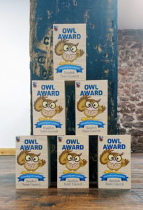 Owl Award made from solid Maple