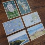Ellie Tabron Wooden Postcards with illustrations