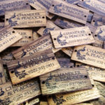 Printed Wooden Tags with varnish and holes