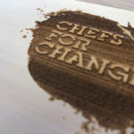 Chefs for Change Bamboo wooden postcards engraved