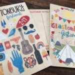 Glasonbury Festival Wooden postcards