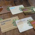 Our range of wooden business cards