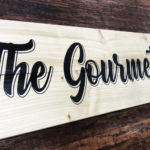 Wooden Trade Counter Sign