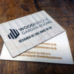 Wooden Business Cards Printed on Maple