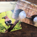 Wooden postcards printed with photographic quaity