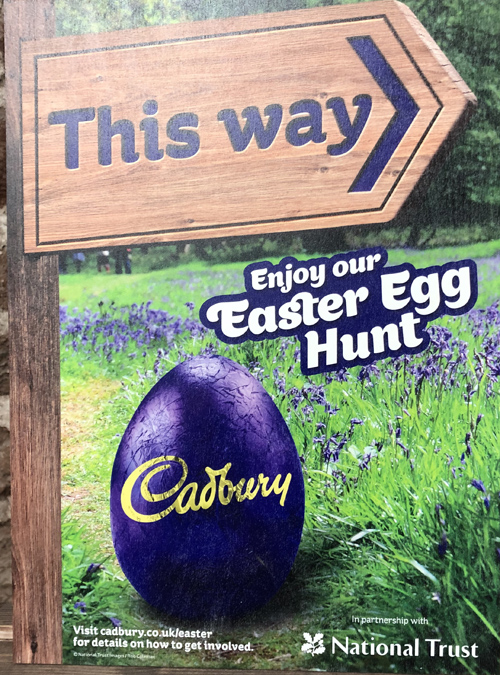 Cadbury Easter Hunt Trail Board