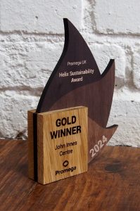 Promega Gold Award winner trophy