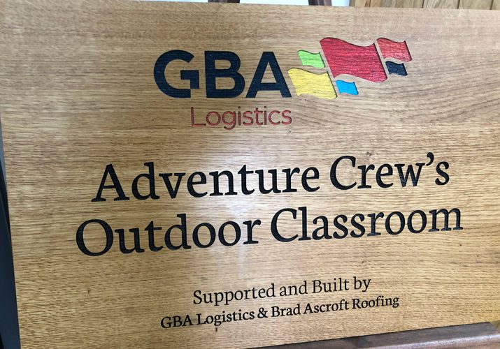 GBA Solid Oak Sign