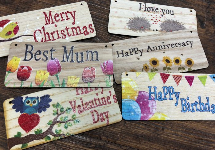 Printed wooden Tags